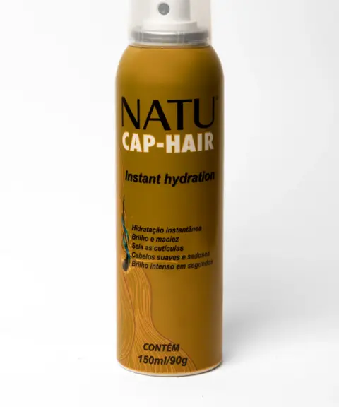 Spray Hidratação Instantânea Natucap Hair, frasco em fundo branco