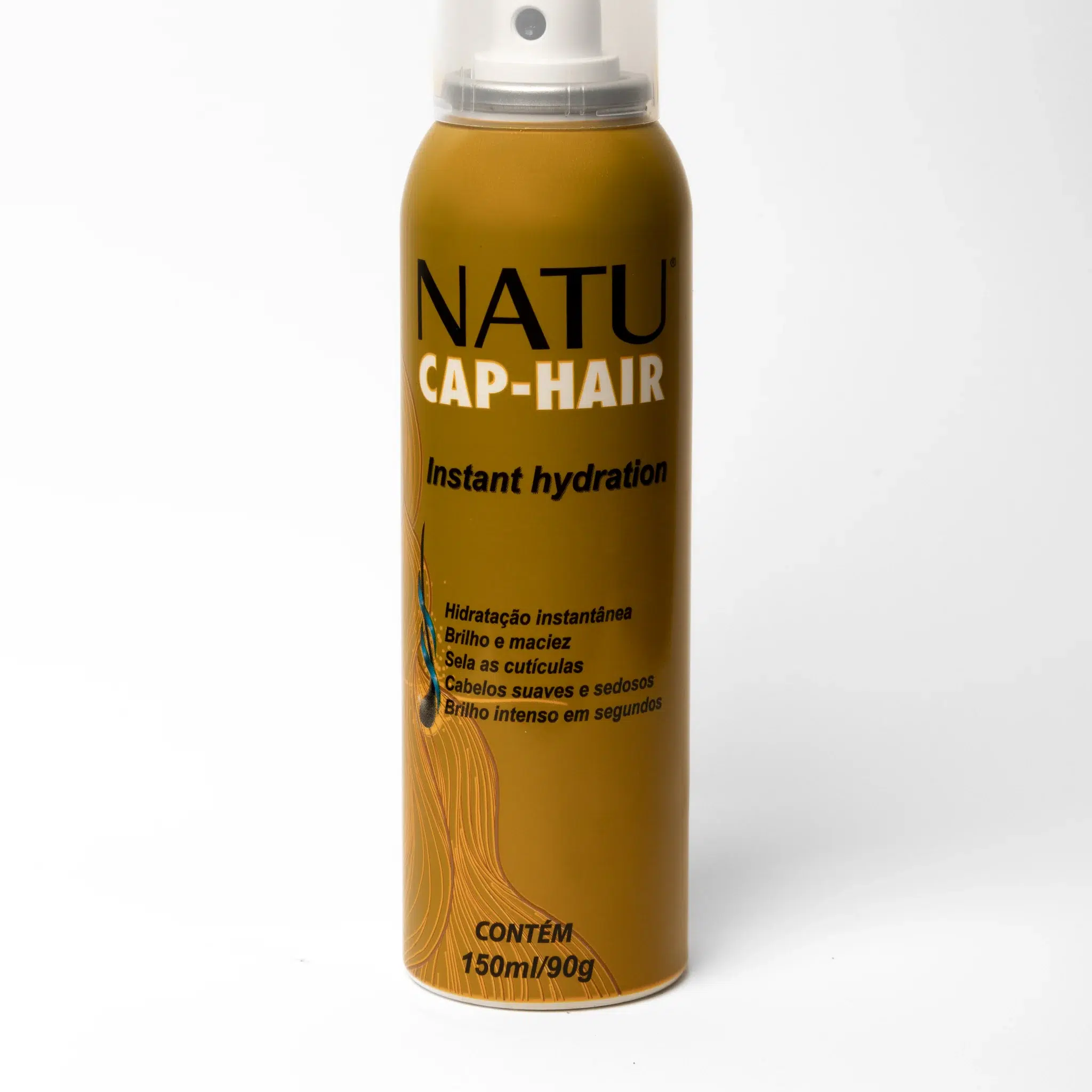 Spray Hidratação Instantânea Natucap Hair, frasco em fundo branco