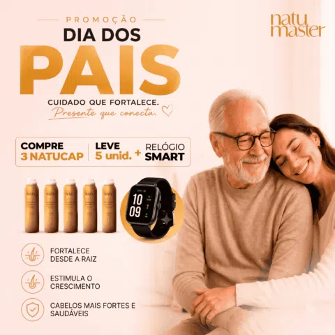 Dia dos pais - Compre 3 e leve 5 + Relógio Smart